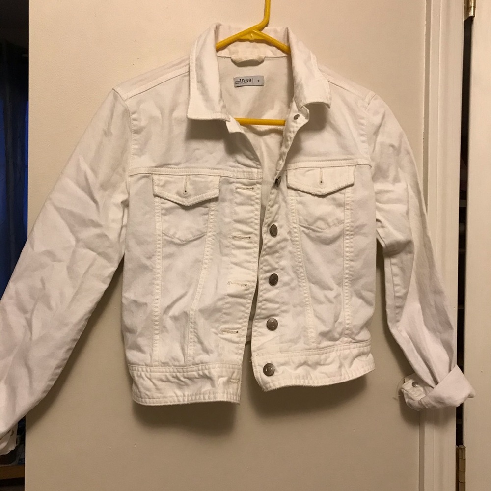 White jean jacket